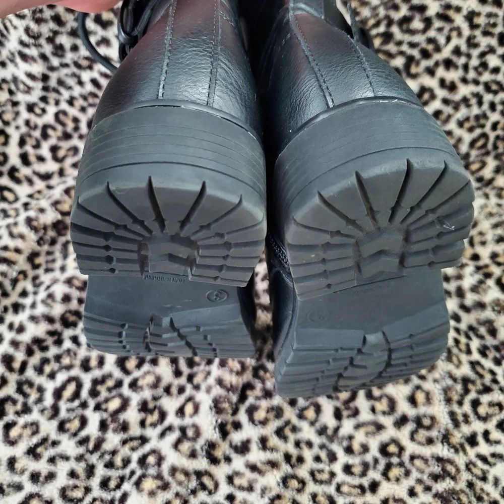 Wonder Nation Girl's Fashion Moto Combat Boots